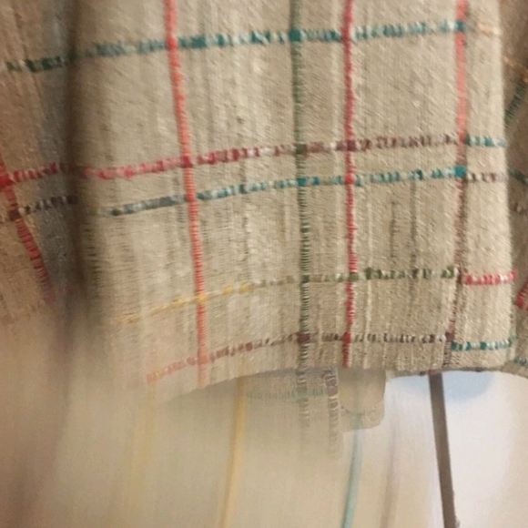 HELENE SIDEL BEIGE PLAID BLAZER SIZE 8 - Picture 5 of 6